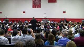 The Fowler Middle School Beginning 6th Grade Band performs quotComet Ridequot  May 09 13 [upl. by Tronna]