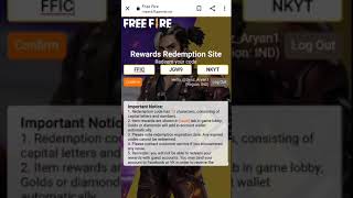 Ffic grand final reddem code Free fire today reddem code [upl. by Burgwell]