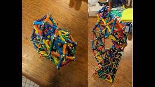 Magnetic structure double helix building  SATISFYING [upl. by Kcub]