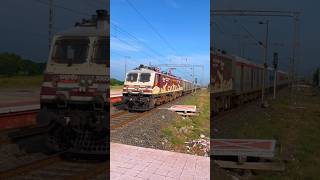 Amul Milk Wap5 Loco 130KMPH High Speed Agnibina Express Skip Out Shorts viralshorts 4kvideo [upl. by Tisha]