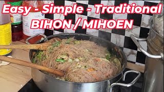 Pancit Bihon Recipe  Traditional Quick and Easy Mihoen [upl. by Ecnedurp345]