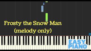 Frosty the Snow Man Easy Piano Tutorial [upl. by Llen]