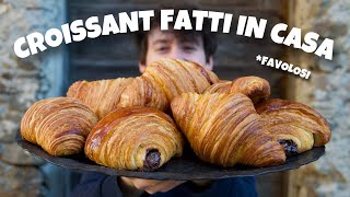 COME FARE IN CASA DEI CROISSANT STRAORDINARI meglio di quelli del bar  ricetta perfetta  DZ [upl. by Elke128]