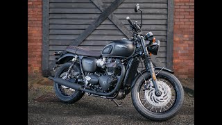 2024 Triumph Bonneville T120 Black Stealth Edition at West Coast Triumph Glasgow [upl. by Riancho]