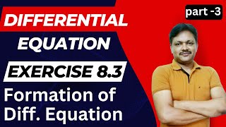 General solution Ex83  Differential Equation  Class 12 Applied Maths  Part 3  Gaur Classes [upl. by Erdah]