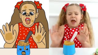 Diana and Roma Learn and Play 1 To 10 Game  Funny Drawing Meme [upl. by Goldsworthy177]