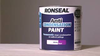 Ronseal Anti Condensation Paint How to Stop Condensation on your Walls amp Ceilings [upl. by Blandina622]