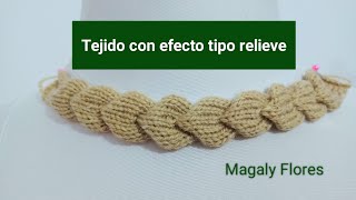 Tejido con efecto tipo relieve para acabados en prendas o accesorios [upl. by Thorne]