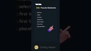 css css pseudo elements 👨‍💻✅️💯👌 what is css pseudo elements  css codinghelper pseudoelements [upl. by Bordie]