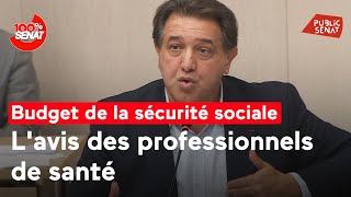 Budget de la sécurité sociale  lavis des professionnels de santé [upl. by Rese]