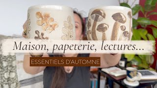 Essentiels dautomne 2  papeterie maison boissons chaudes séries amp livres [upl. by Coretta]