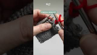 3 Needle Bind Off Tutorial [upl. by Dailey]