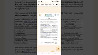 ICMR JRF2024 Notification Released [upl. by Enytnoel]