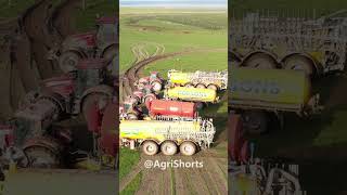 4 Tractors Spreading Slurry [upl. by Donaugh388]