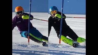 201712 18Barnabas and Benjamin Szollos Nivelco Racing Team Slalom Training Obdach [upl. by Adieren]