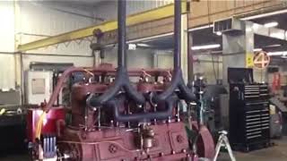 Recently Rebuilt Big Four Tractor Engine Running [upl. by Daveda754]