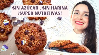 LAS GALLETAS DE AVENA MÁS NUTRITIVAS Y DELICIOSAS Sin harina sin azúcar glutenfree MUY SALUDABLES [upl. by Burchett]