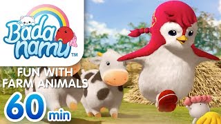 Fun with Farm Animals  Badanamu Compilation l Nursery Rhymes amp Kids Songs [upl. by Angeline]