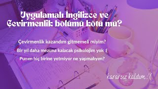 Uygulamalı İngilizce ve Çevirmenlik  Dilciler koşunn 🏃🏻‍♀️🏃🏻📚 [upl. by Grega]