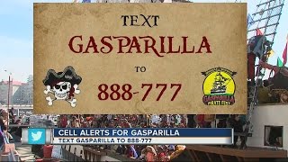 Get text alerts for Gasparilla events [upl. by Derraj]