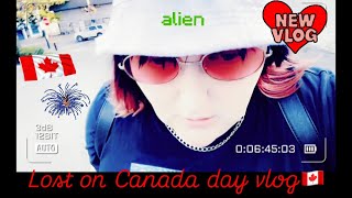 Alien lost on Canada day 🇨🇦💕👽 [upl. by Ailecara]