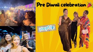 Hop Up Pre Diwali celebration with 100 influencers  Dekho muje kon milee 😍 Virangna Dutta vlogs [upl. by Adlih]