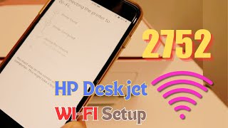 HP Printer Setup  Deskjet 2700 amp 2752  How to Setup [upl. by Layla332]