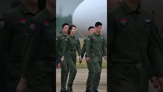 PLA pilots in Zhuhai Airshow [upl. by Anilek896]