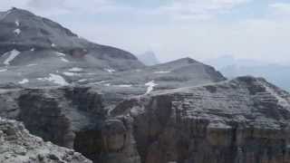 Alpine tour from Sass Pordoi to Piz Boé [upl. by Zinck]