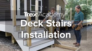 How to Build Deck Stairs  Trex Academy [upl. by Sivrahc]