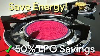 50 LPG SAVINGS InfraredCeramic Gas Stove Review  Cooking Test vs Regular Gas Stove [upl. by Earvin351]