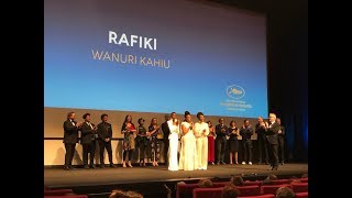 Cannes 2018  RAFIKI de Wanuri Kahiu Applaus [upl. by Shantha498]