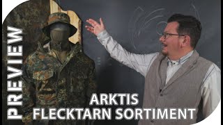 Preview Arktis Flecktarn Sortiment  Feldblusen Combat Shirts Smocks und Regenbekleidung [upl. by Evalyn651]