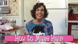 Polymer Clay Tutorial  How to Make Hair [upl. by Serena]