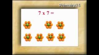 Table de multiplication de 7 avec exercices sous la vidéo [upl. by Bully]