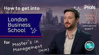 HOW DO YOU GET INTO LBS MASTERS IN MANAGEMENT MIM [upl. by Laurentium]