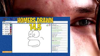 Skribblio Funny Moments  Inbred Homer Simpson Invasion CRAZY REACTION [upl. by Namielus15]