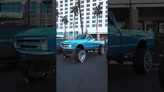 Lifted c10 at Sema 24 chevy c10 tiswheels liftedtrucks vibes shorts [upl. by Enyad]