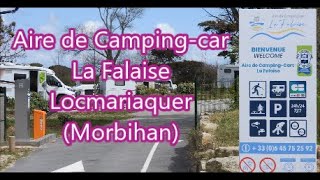 Aire de camping car de Locmariaquer Morbihan 56 [upl. by Nyltac]