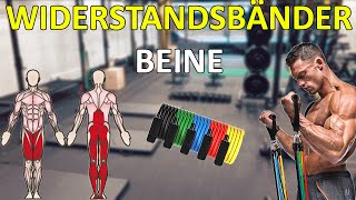 11 Übungen für Beine  Unterkörper mit Widerstandsbändern  Fitness Band für Zuhause oder Unterwegs [upl. by Wivestad]