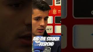 Morata thinking on leaving Atletico 🤨 goat fifa news atleticomadrid soccerlegend amazing [upl. by Yttik]