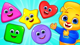 Names of Shapes  Learn Shapes for Toddlers with RV AppStudios  Shapes Song for Kids [upl. by Antsirhc613]