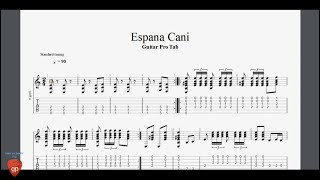 Espana Cani  Guitar Pro Tab [upl. by Arekahs]