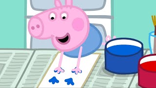 Peppa Pig Nederlands  Schilderen  Tekenfilms voor kinderen [upl. by Horlacher]