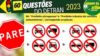 Questões de legislação de trânsito 2024 prova do detran 2024 mgsimuladosdetran2024 detranmg2024 [upl. by Anirak]