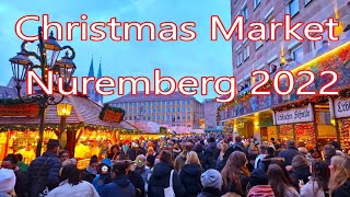 Most Famous Christmas Market in Europe  Christmas Market in Nuremberg 2022  4K [upl. by Bikales179]