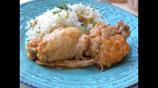 Kotopoulo Kokkinisto chicken stew with Rice [upl. by Daas]