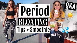 PERIOD BLOATING SMOOTHIE FITNESS JOURNEY QampA [upl. by Pickar]