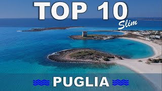 Top ten PUGLIA Le spiagge più belle [upl. by Esila]