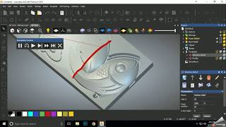 Fish Carving  Artcam Relief [upl. by Cy]